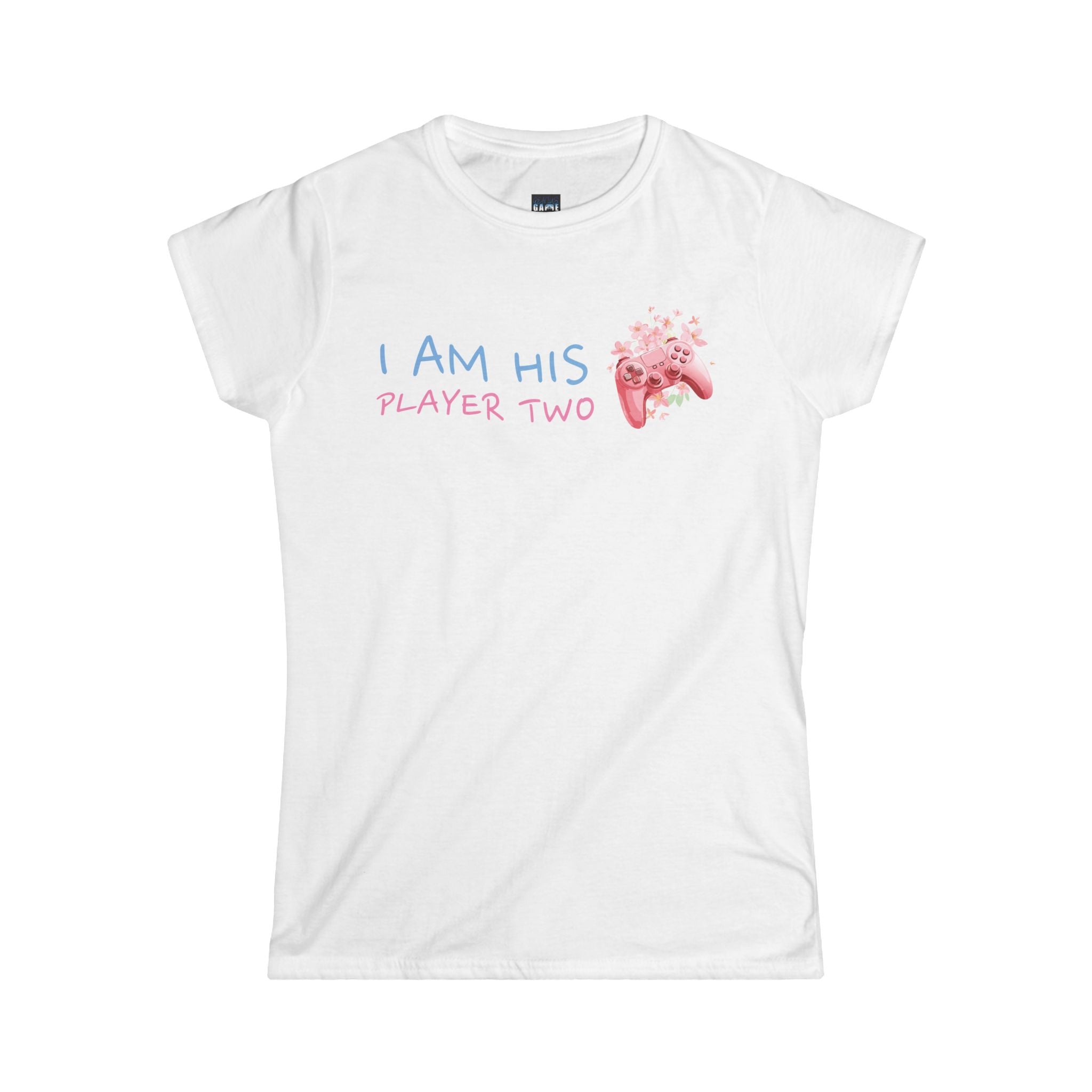 I Am His Player Two Gaming Tee for Women – Cute Gamer Shirt