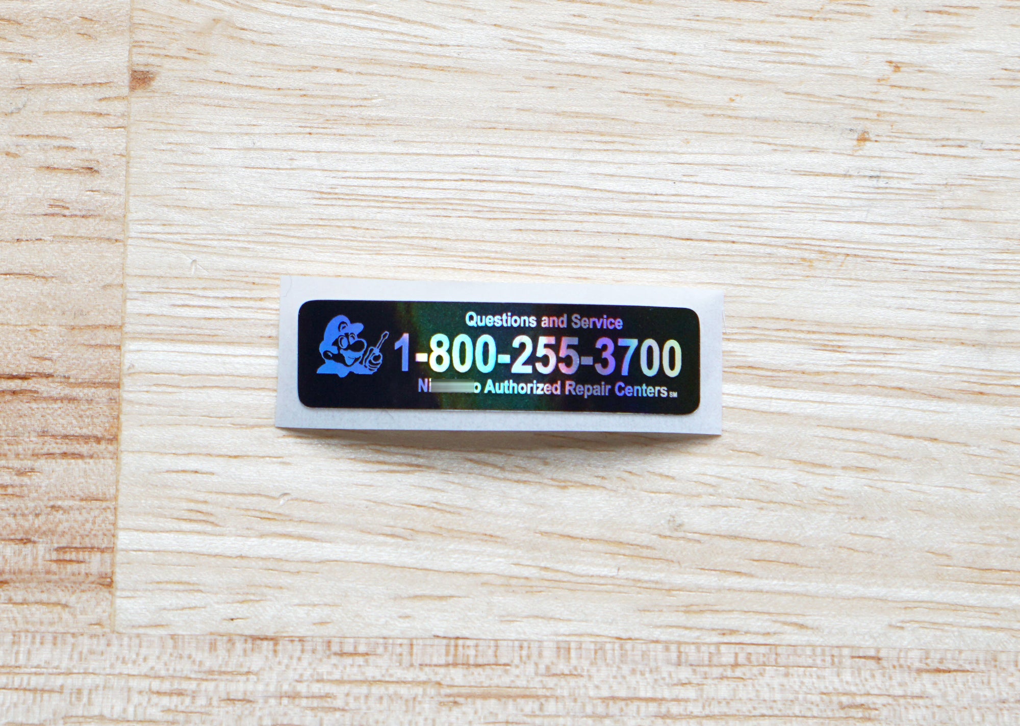 Gameboy Color Holographic Service Sticker