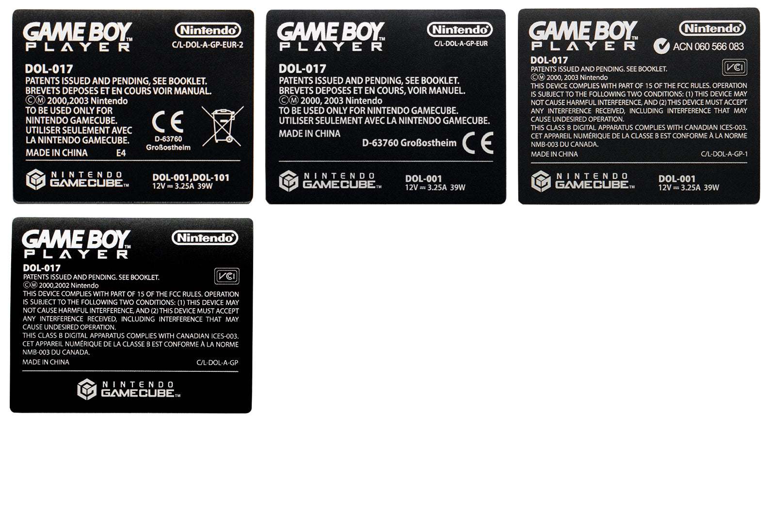 GameCube Player Replacement Sticker