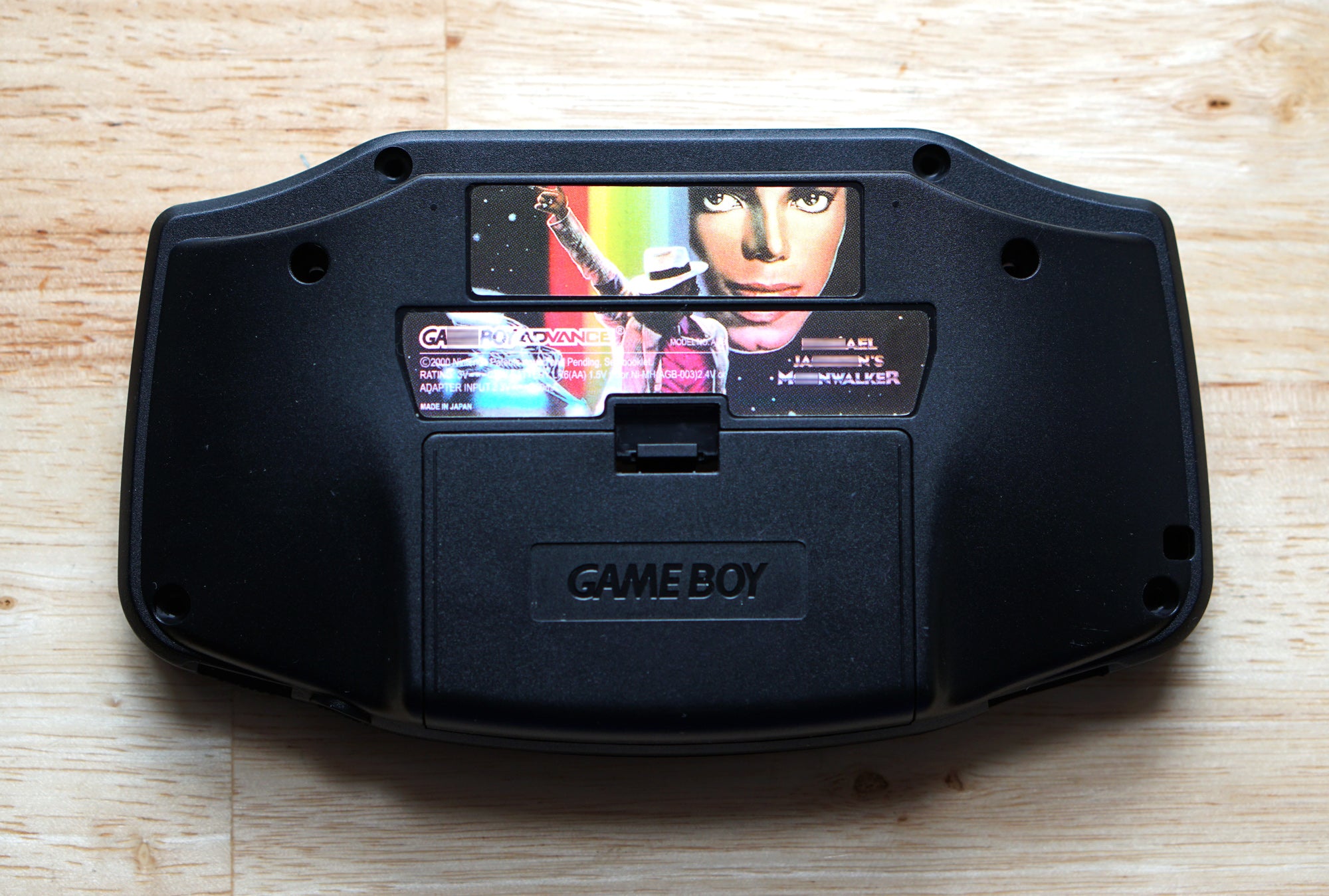 Custom Gameboy Advance GBA Holographic Back Sticker Labels