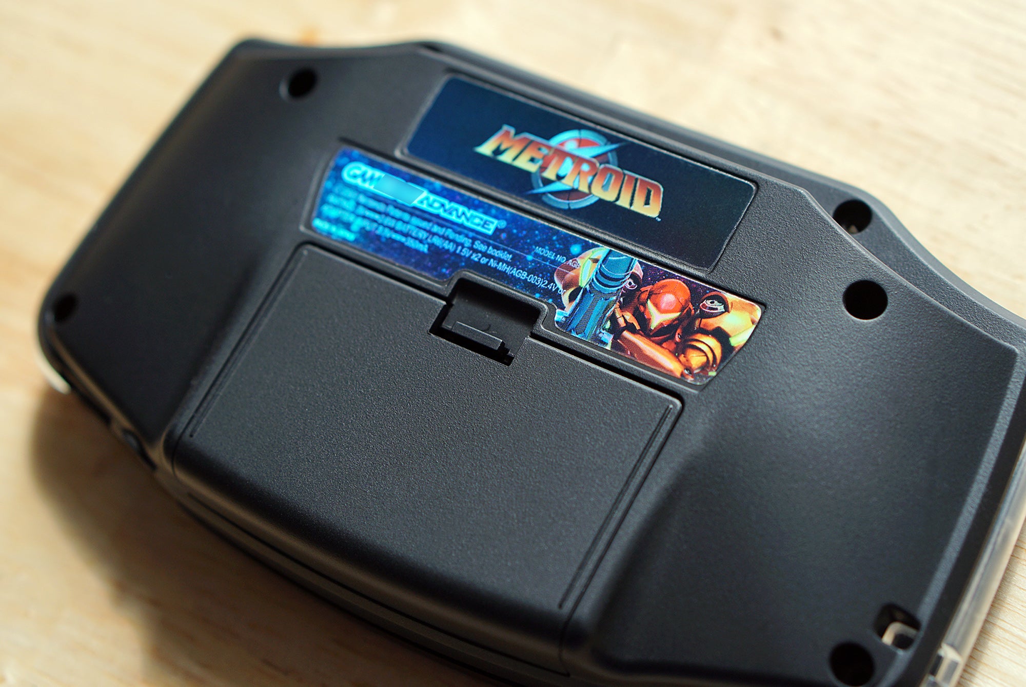 Custom Gameboy Advance GBA Holographic Back Sticker Labels