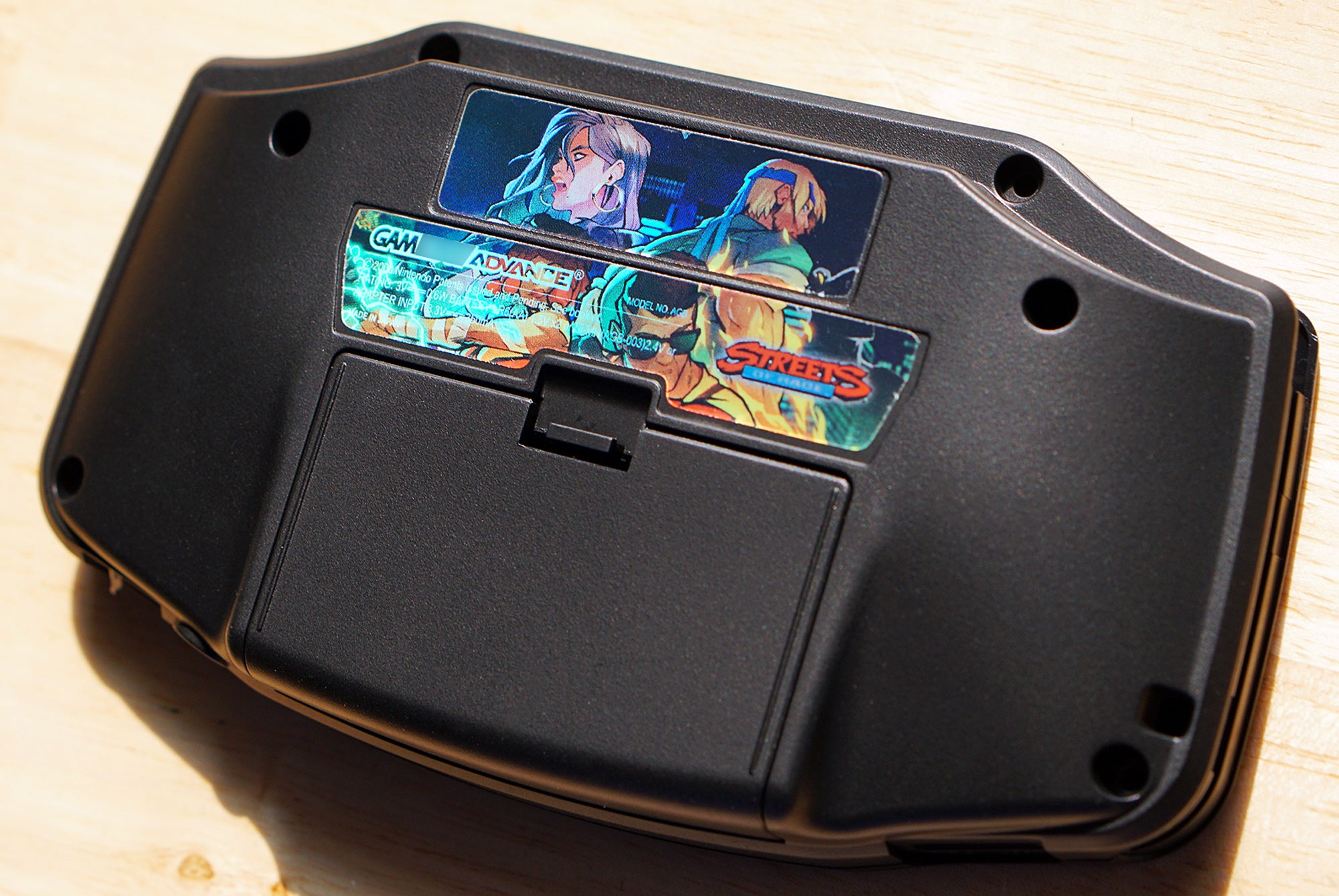 Custom Gameboy Advance GBA Holographic Back Sticker Labels