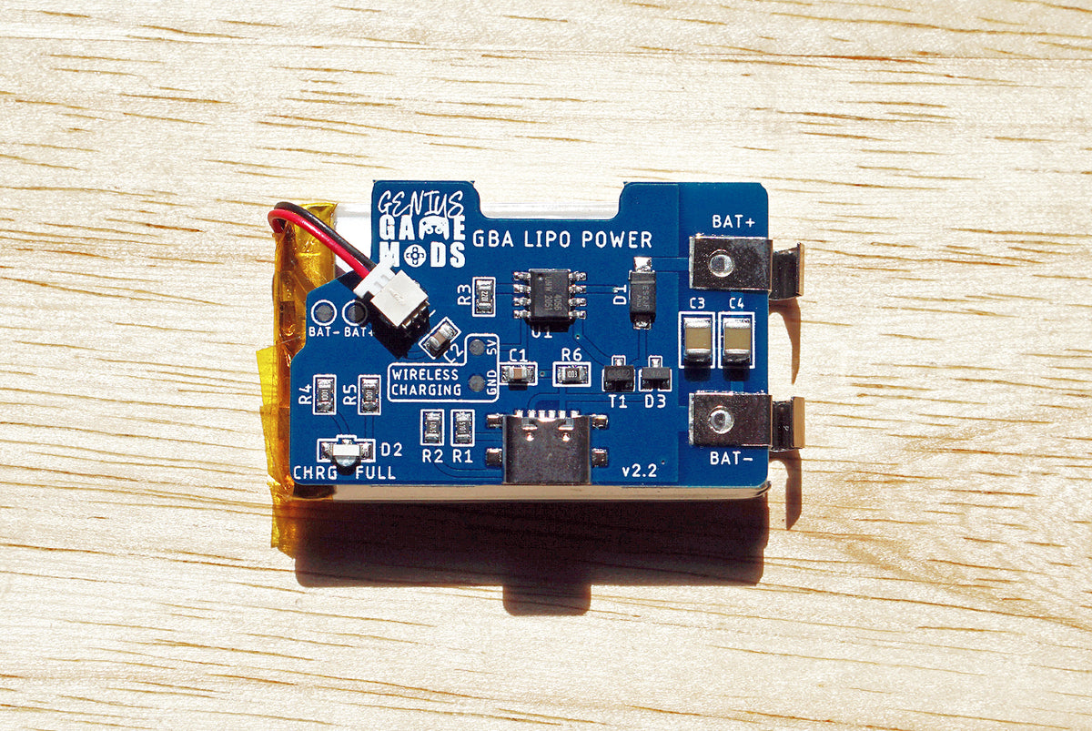 Rechargeable Battery Pack for Gameboy Advance GBA Genius Game Mods