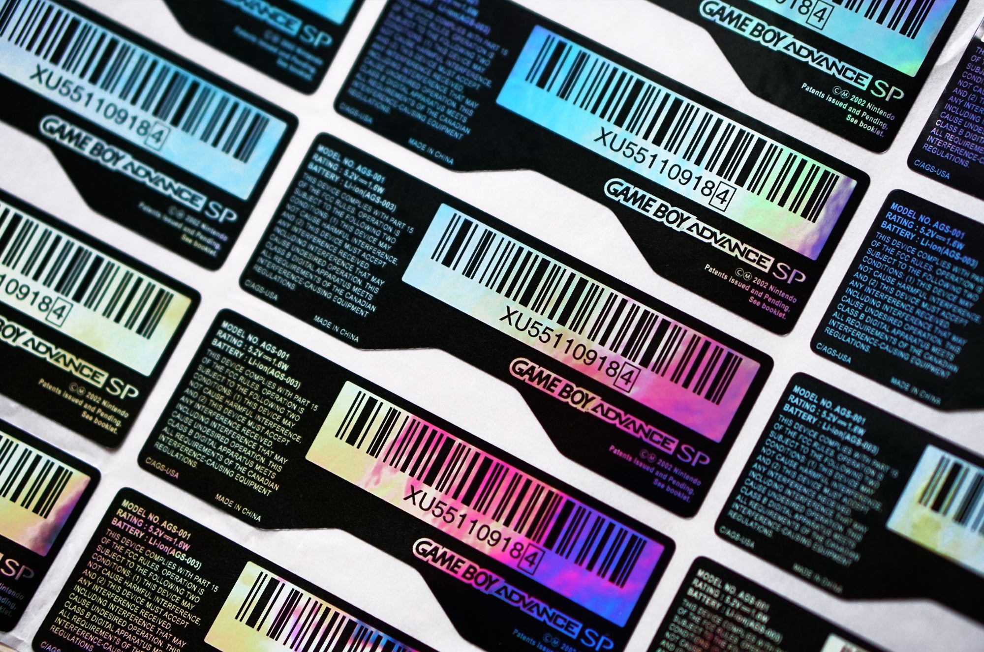 Gameboy Advance SP Holographic Back Sticker – Genius Game Mods