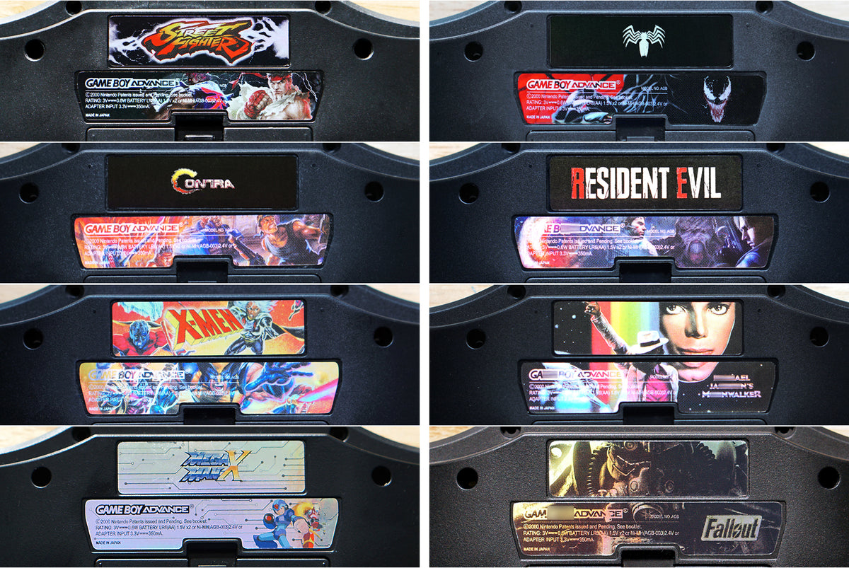 Custom Gameboy Advance GBA Holographic Back Sticker Labels – Genius ...