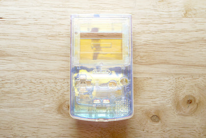 Clear Aurora Holographic Gameboy Color Shell