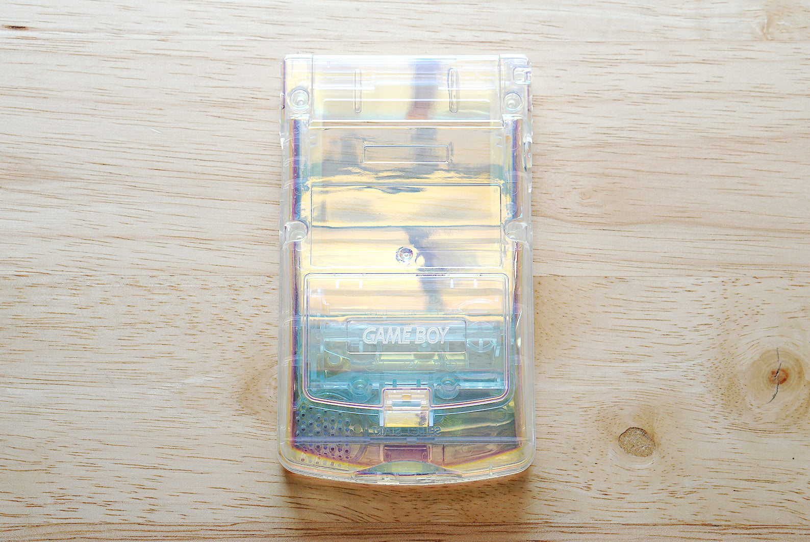 Clear Aurora Holographic Gameboy Color Shell