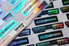 Euro Gameboy Advance GBA Holographic Back Sticker Set