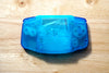 Gameboy Advance GBA IPS ready Glow in the Dark Clear Blue Shell w/ Dark Clear Blue Buttons