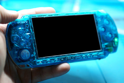 Clear Blue Sony PSP 3000 Console new housing shell Build to order